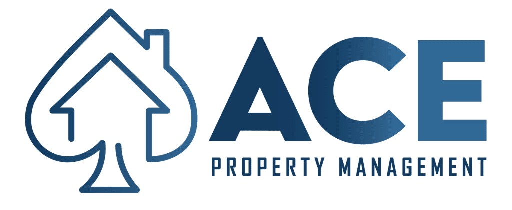Logo of Ace Property Management with a house and flask icon.