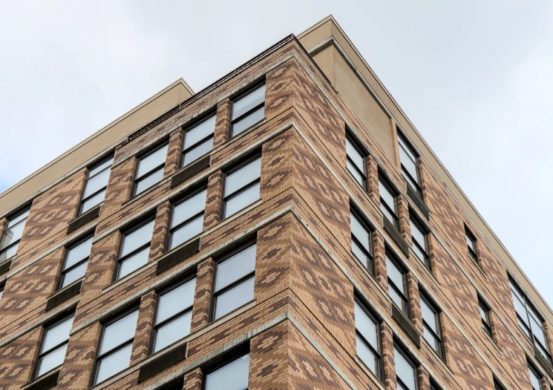 Brick building with multiple windows